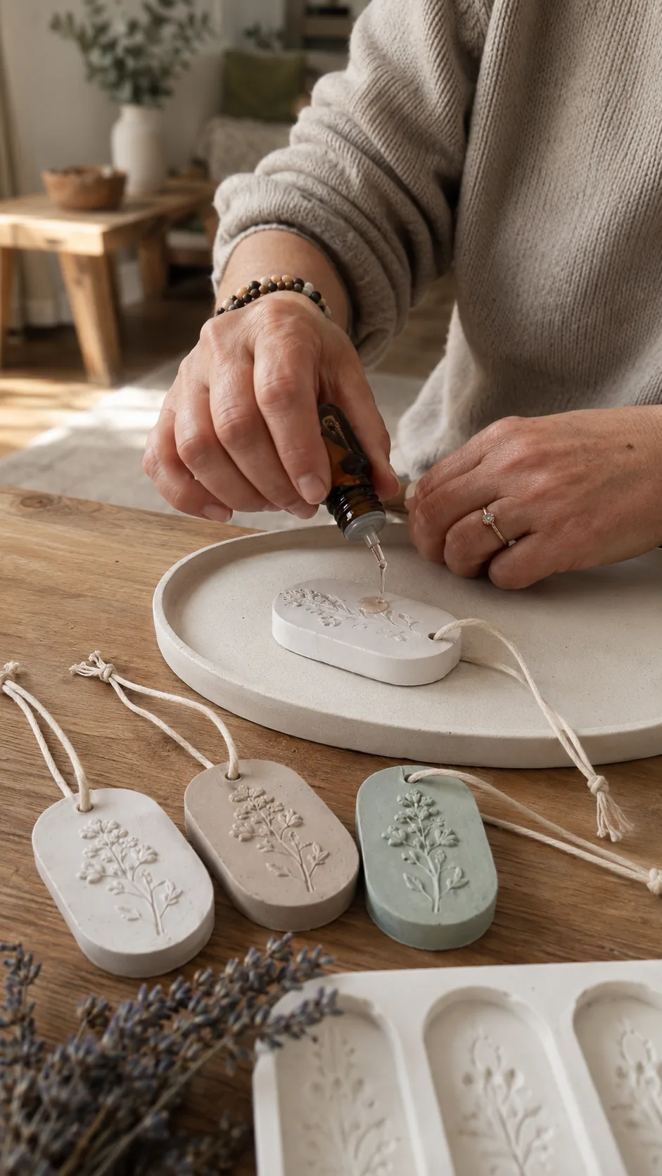 Adding fragrance to a finished aroma stone